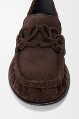 Double L Loafer In Suede Calfskin