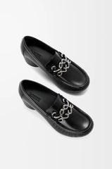Oval Double L Loafer In Lambskin