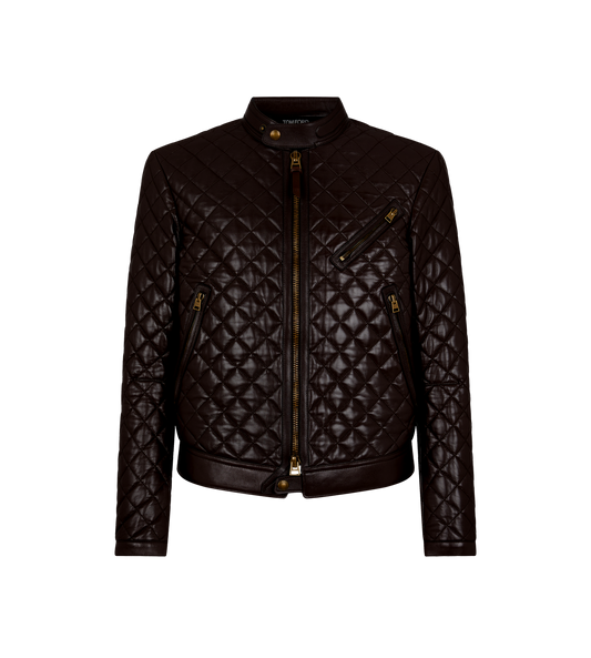 Shiny Nappa Quilted Café Racer