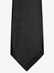Men's Leather Tie in Black