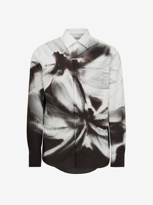 Men's Dragonfly Shadow Shirt in Black/white