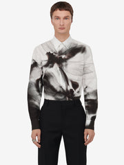 Men's Dragonfly Shadow Shirt in Black/white