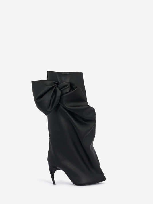 Women's Armadillo Bow Boot in Black