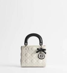 Dior Or Mini Lady Dior Bag with Chain