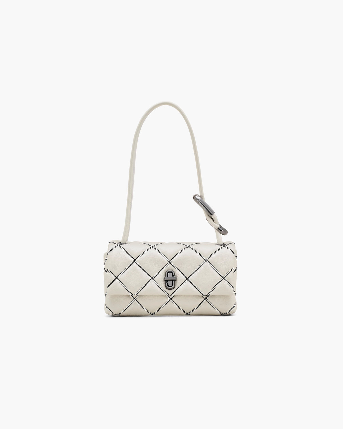 The Bi-Color Quilted Mini Dual Shoulder Bag