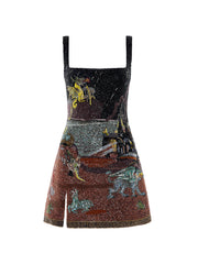 Medieval Beasts Mini Dress