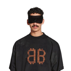 Crypto T-shirt Oversized In Black Faded