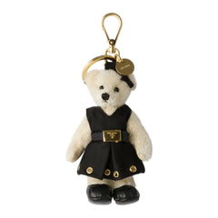 Teddy Bag Charm With Metal Ring