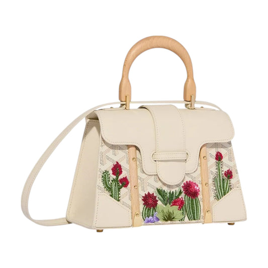 Saïgon Structuré Mini Bag Cactus Embroidery