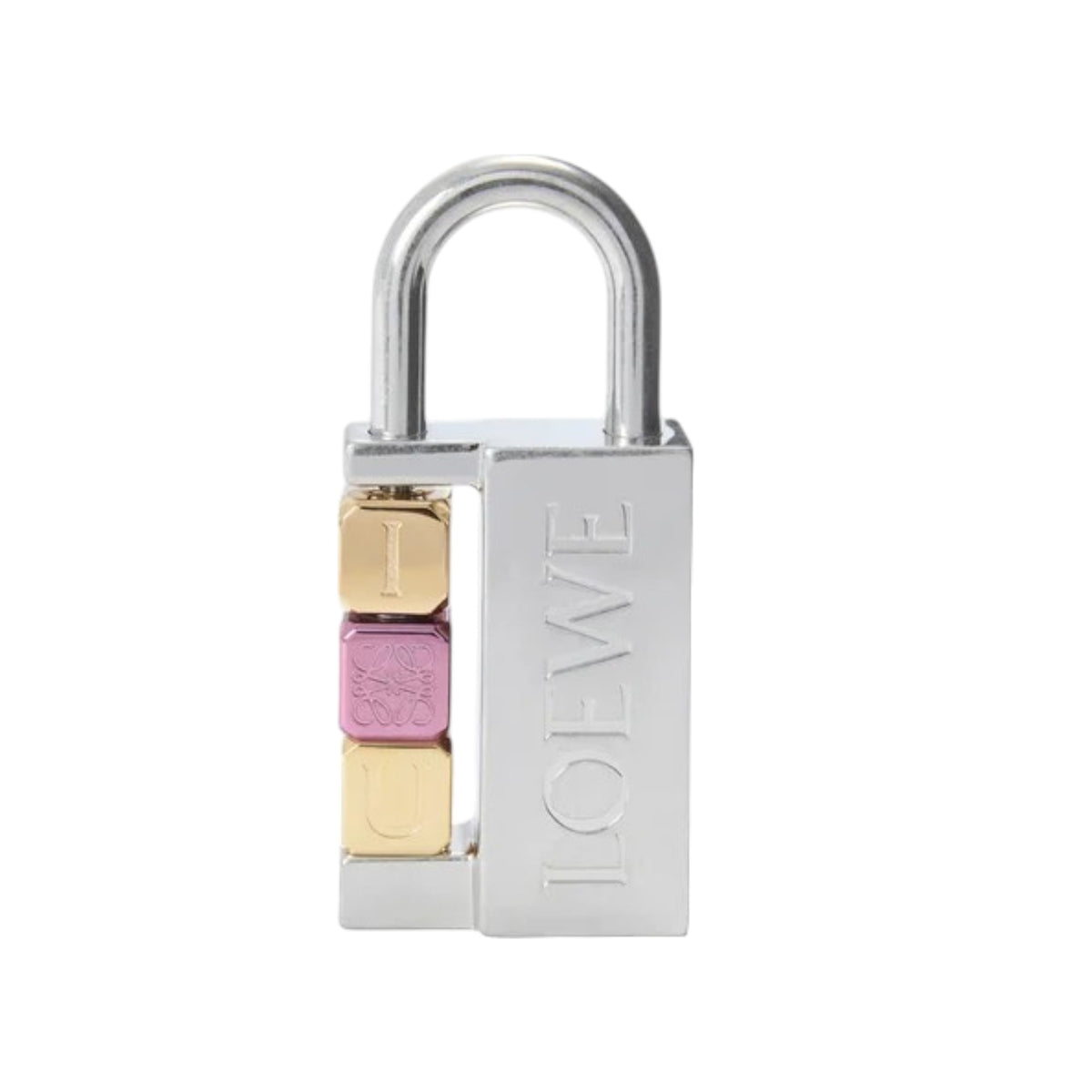 Padlock Charm In Brass