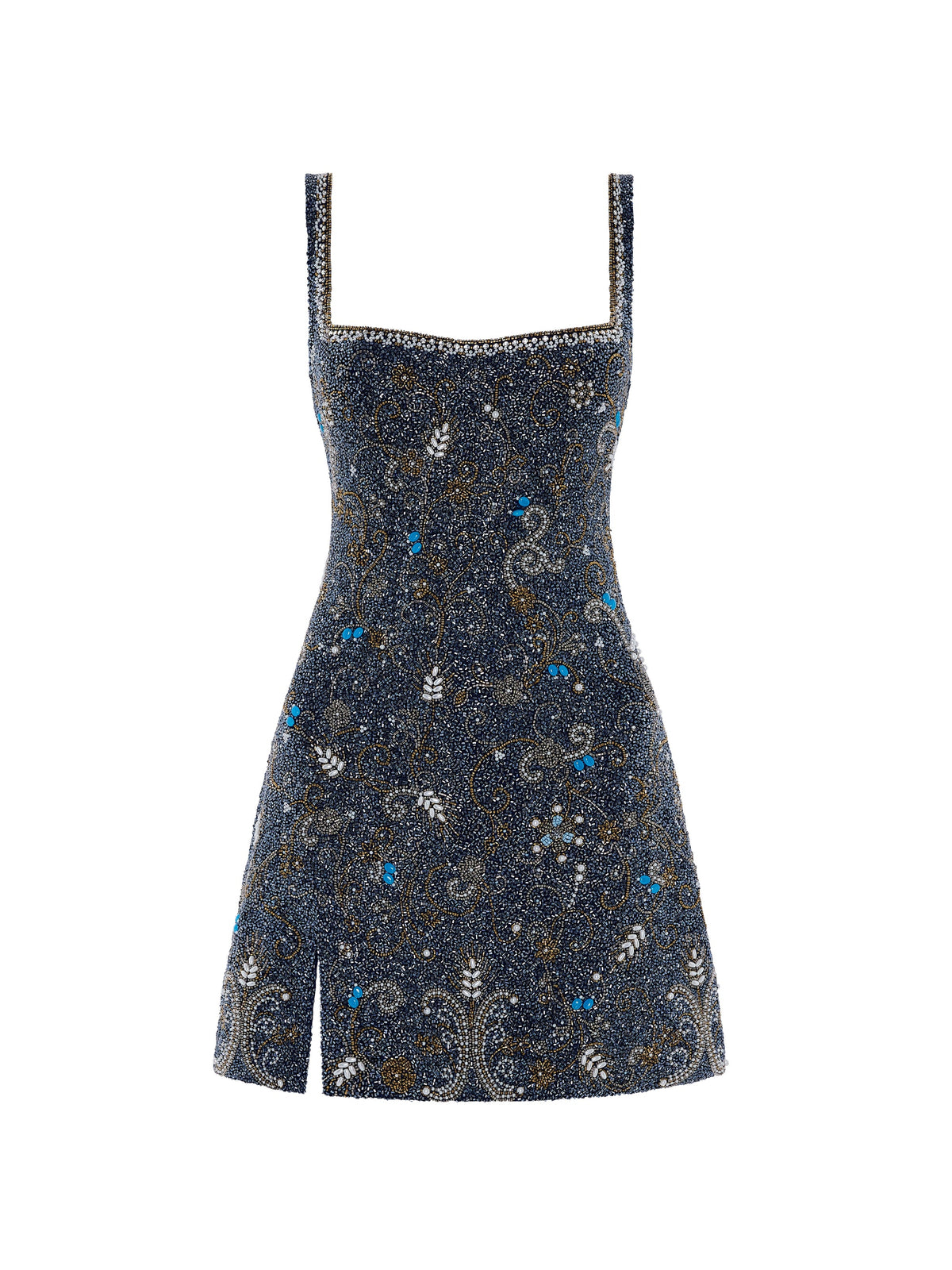 Night Sky Beaded Mini Dress