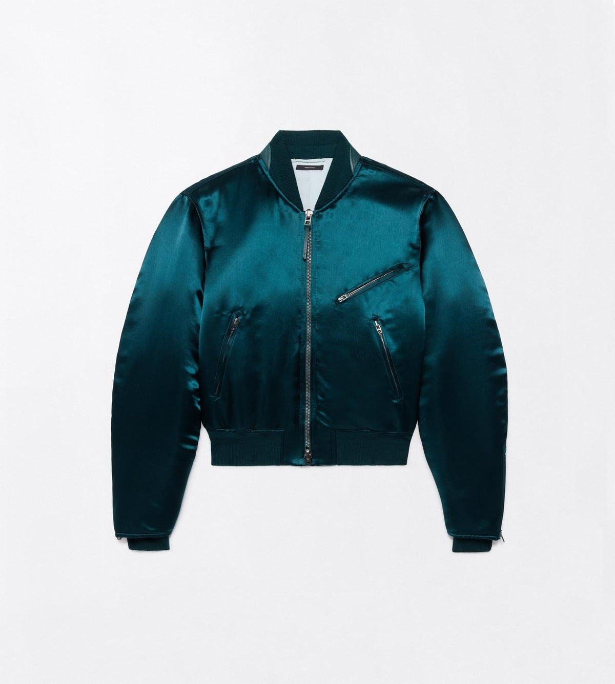 Vintage Acetate Bomber With Biker Details