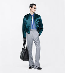 Vintage Acetate Bomber With Biker Details