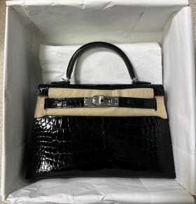 K20 Black Shiny Alligator PHW K