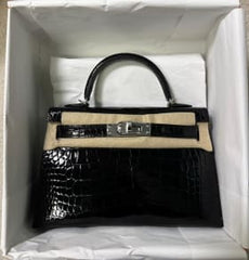 K20 Black Shiny Alligator PHW K