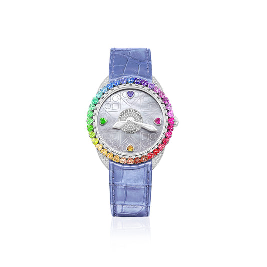 Queen of Hearts Colour Cascade 37 Luxury Diamond Watch