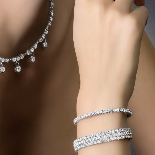 Xpandable™ three-row diamond bracelet