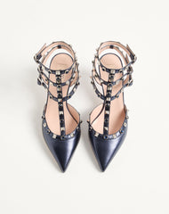 Rockstud Pumps In Laminated Nappa Leather With 65mm Cabochon