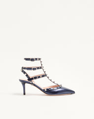 Rockstud Pumps In Laminated Nappa Leather With 65mm Cabochon