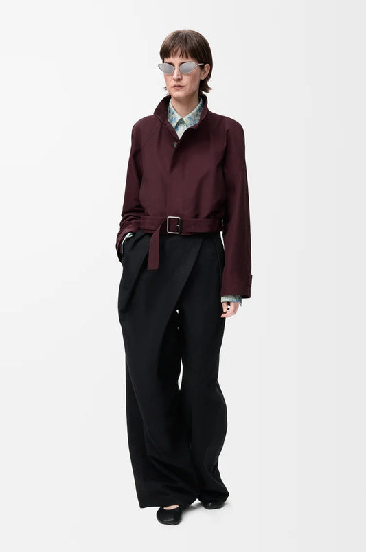 Short Trench In Cotton Blend