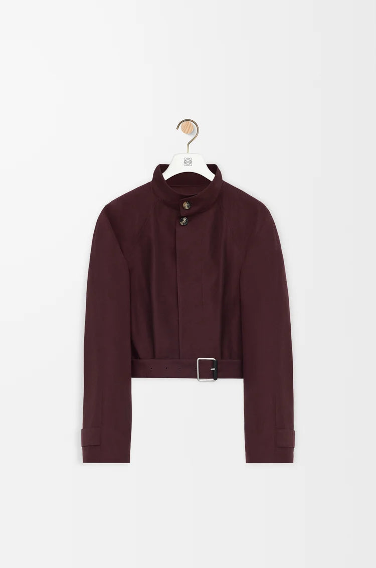 Short Trench In Cotton Blend