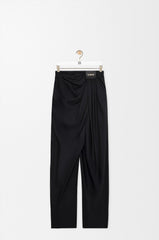 Draped Trousers In Silk