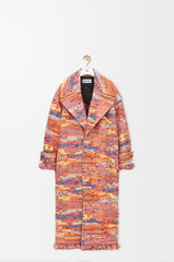 Coat In Wool Blend Jacquard