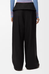 Draped Trousers In Wool