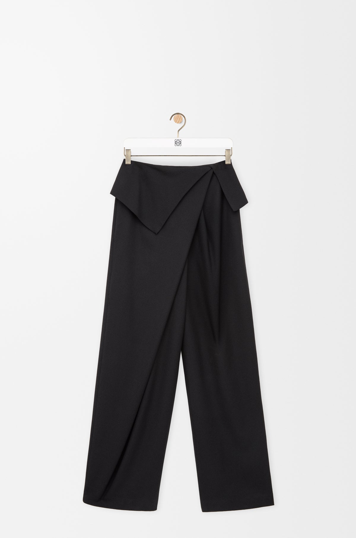 Draped Trousers In Wool