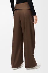 Draped Trousers In Wool