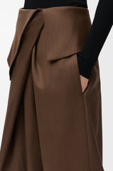 Draped Trousers In Wool