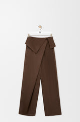 Draped Trousers In Wool