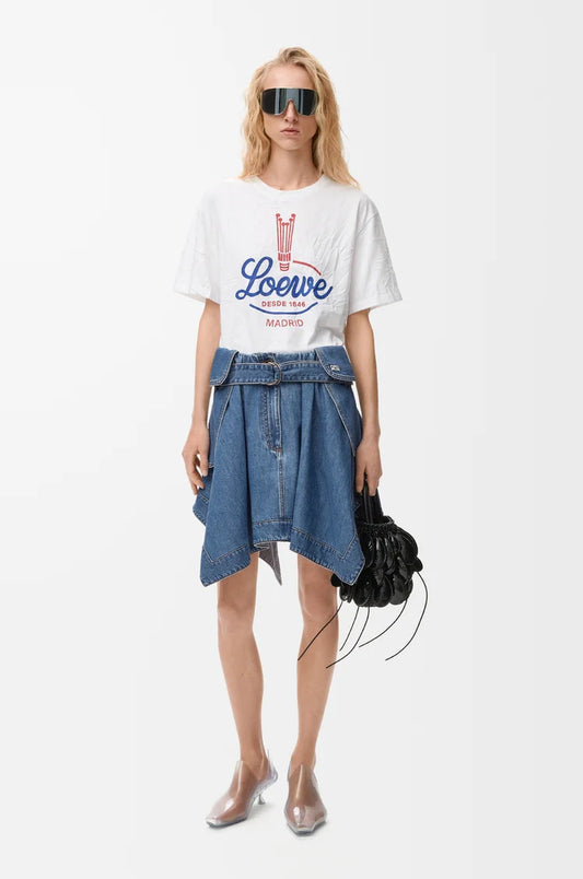 Cargo Skirt In Denim