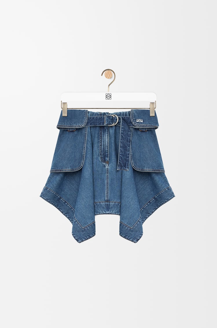 Cargo Skirt In Denim