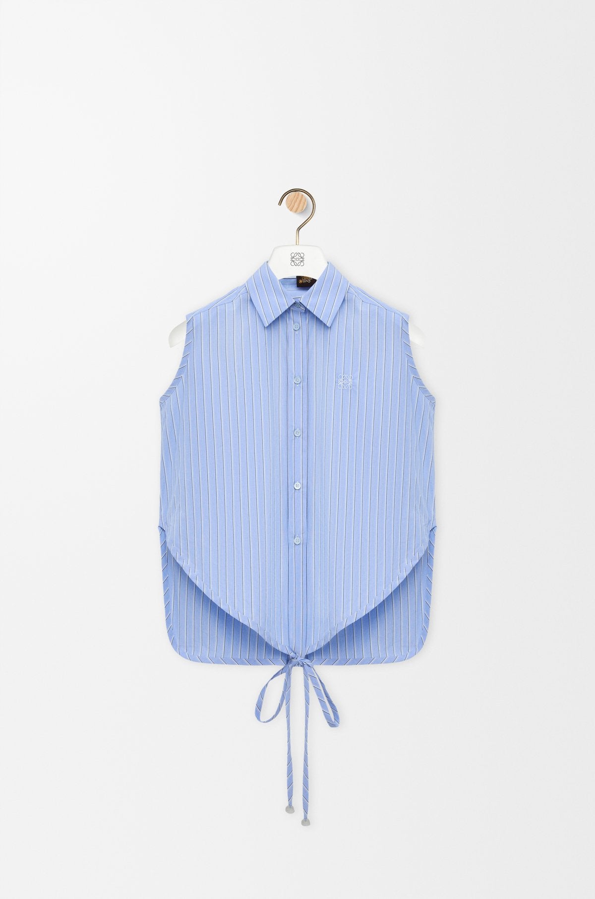 Sleeveless Shirt In Cotton