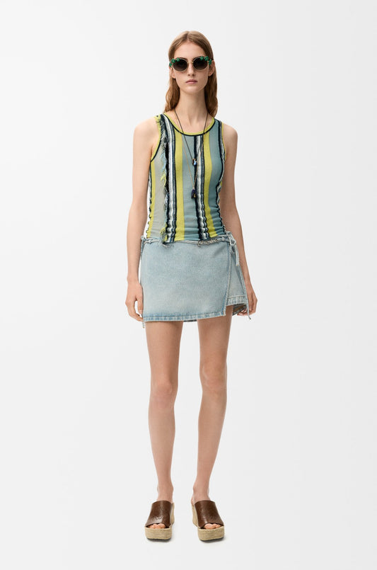 Top In Viscose And Cotton Blend
