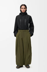 Cropped Parka In Technical Cotton Shell