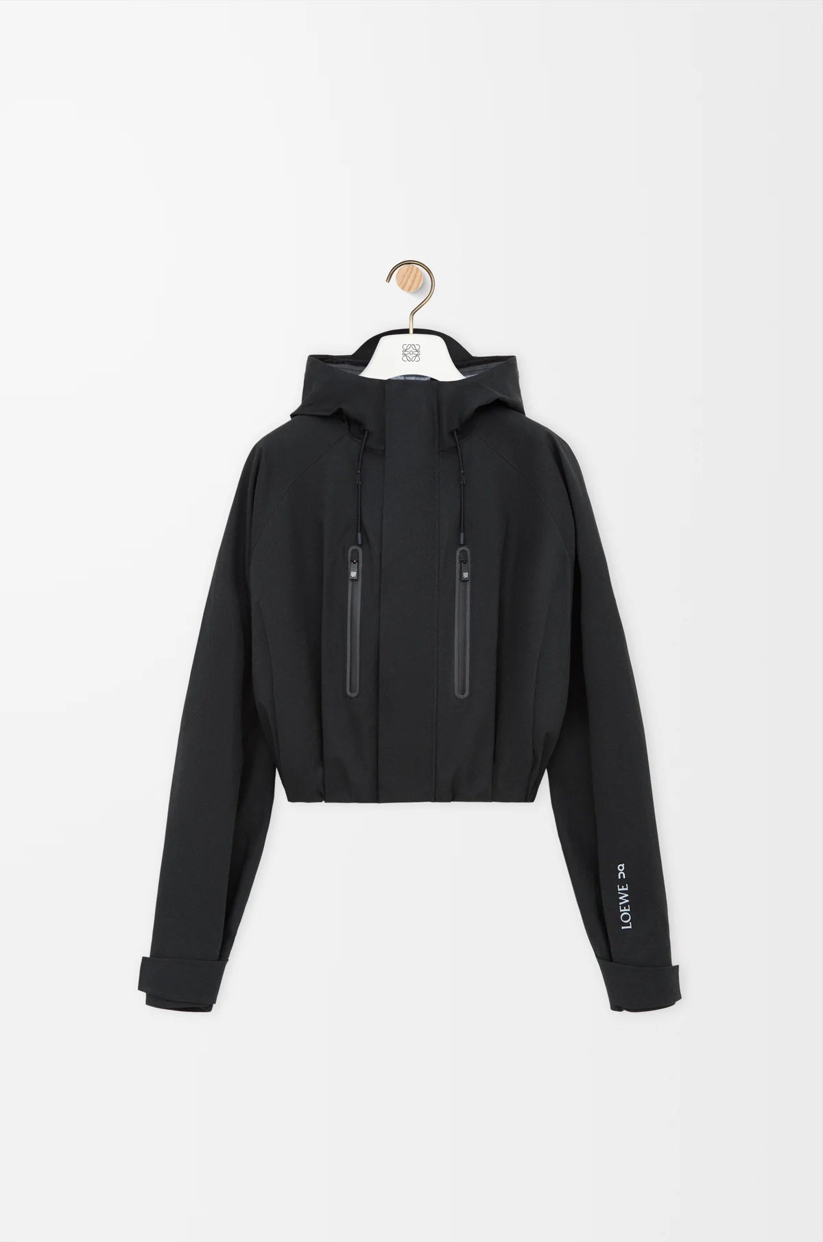 Cropped Parka In Technical Cotton Shell
