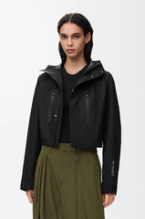 Cropped Parka In Technical Cotton Shell