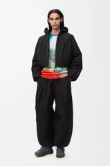 Cropped Puffer Jacket In Technical Shell
