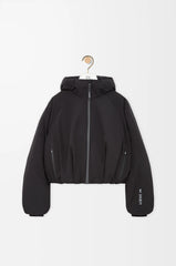 Cropped Puffer Jacket In Technical Shell