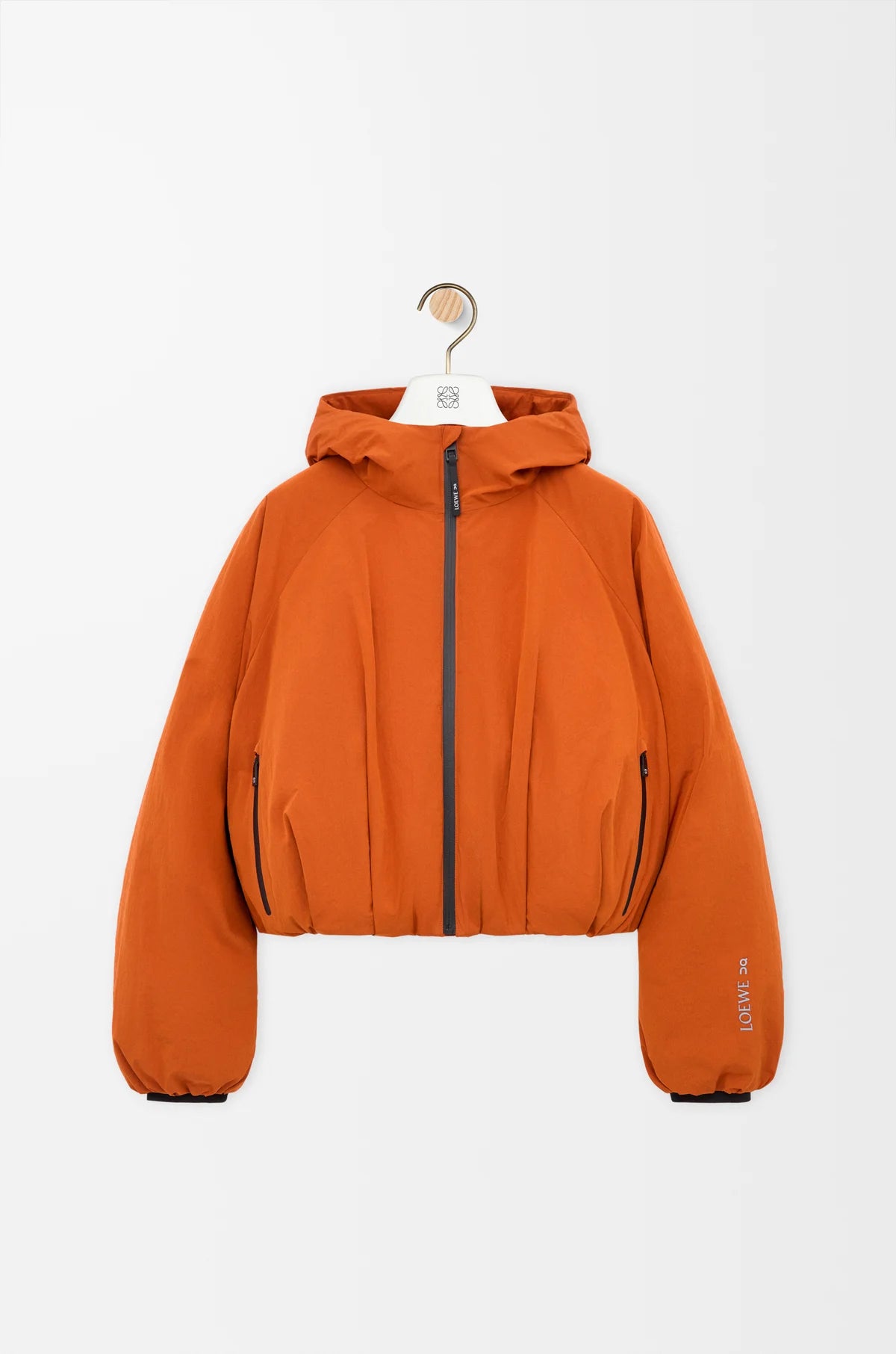 Cropped Puffer Jacket In Technical Shell