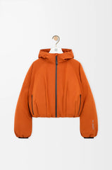 Cropped Puffer Jacket In Technical Shell