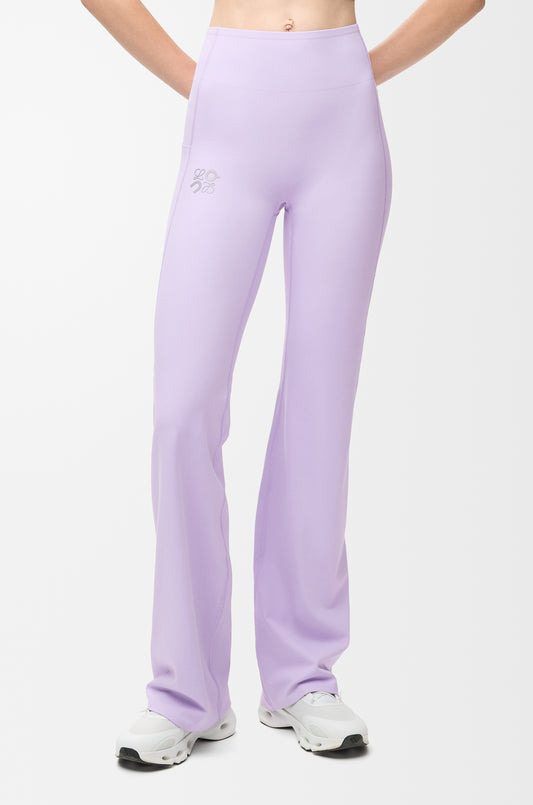 Soft Bootleg Pants In Technical Jersey