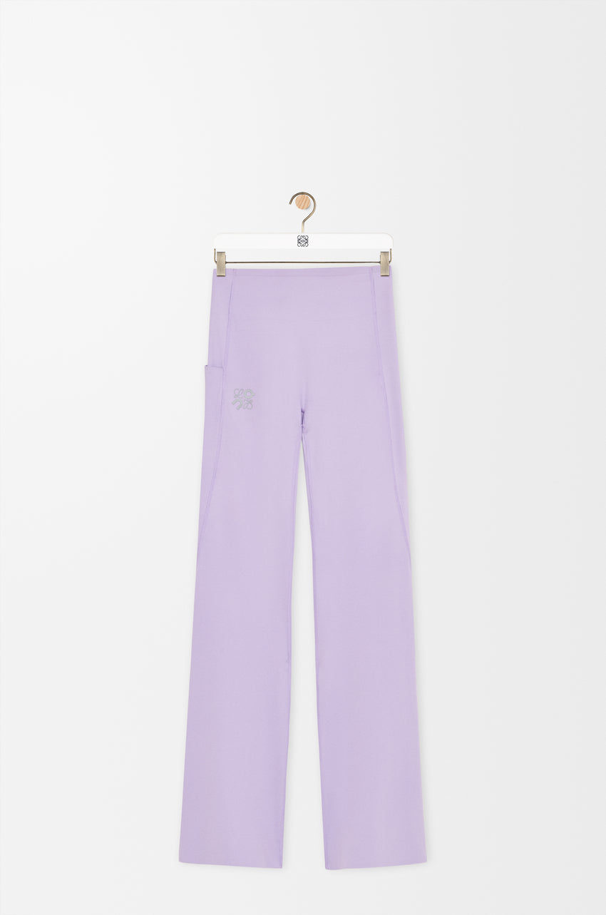 Soft Bootleg Pants In Technical Jersey