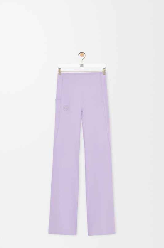 Soft Bootleg Pants In Technical Jersey