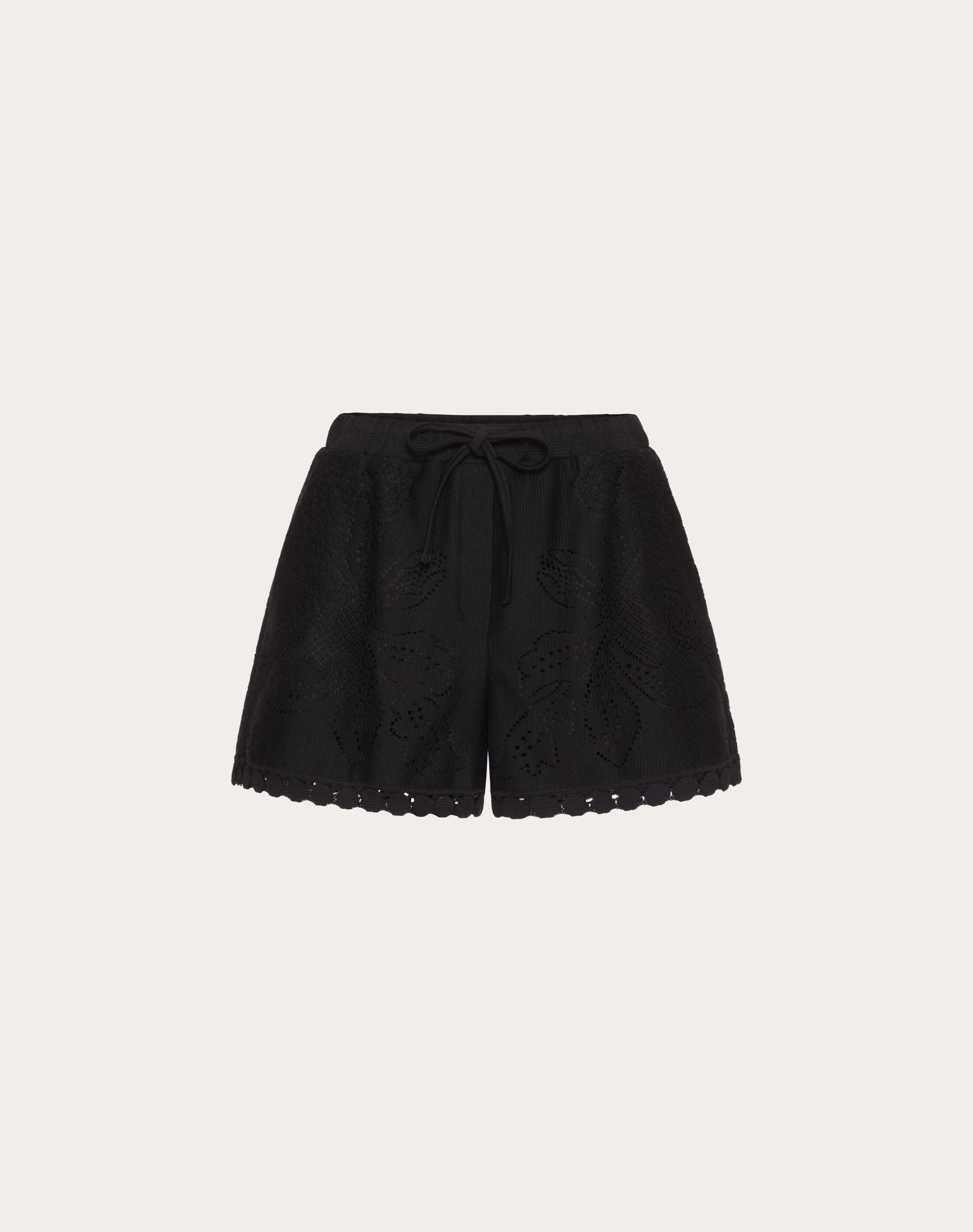 Shorts In Valentino Cotton Guipure Jardin Plat