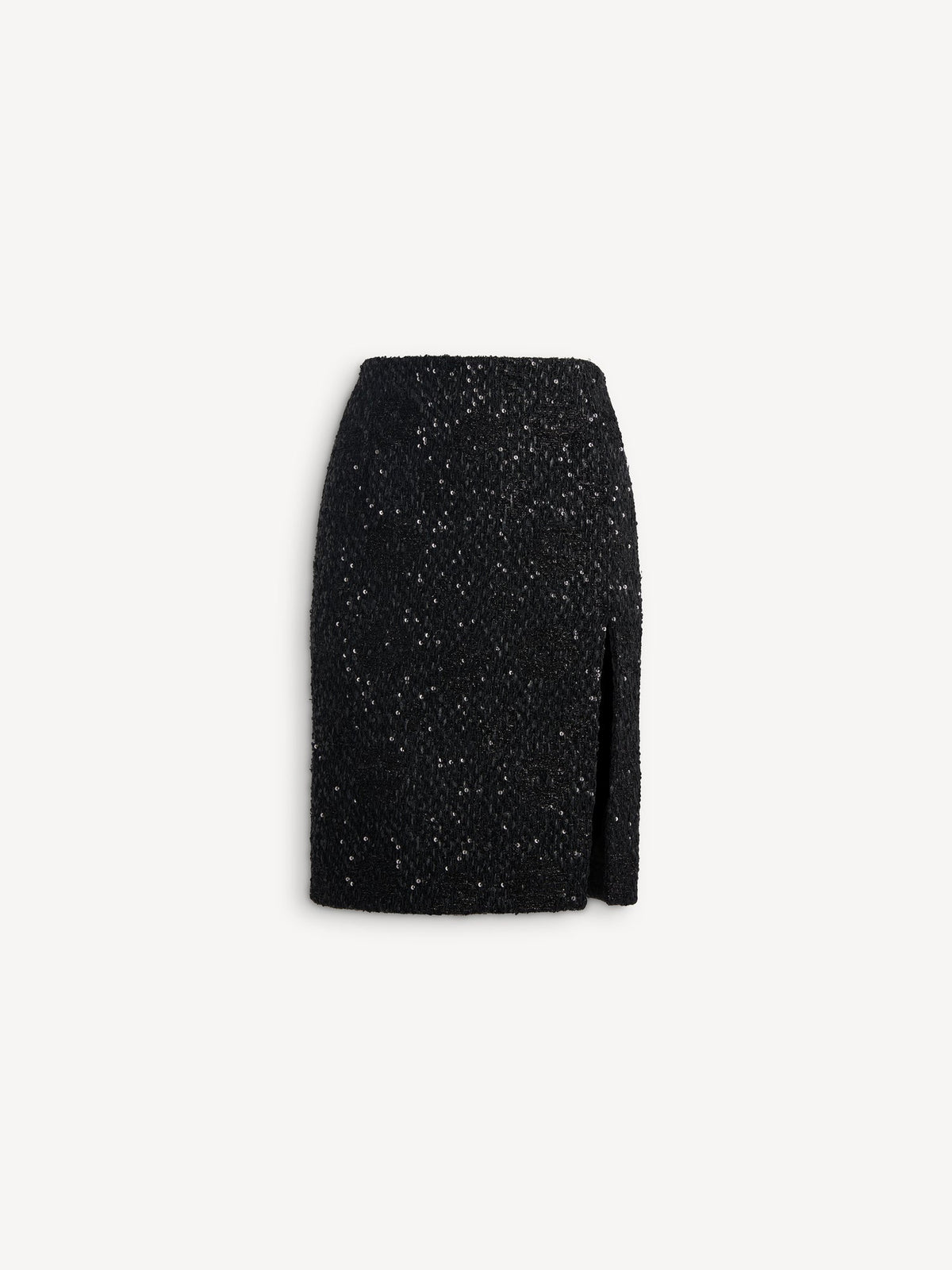 Sequinned Tweed Midi Skirt