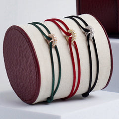 Mini Rose Soho Pavé Cord Bracelet