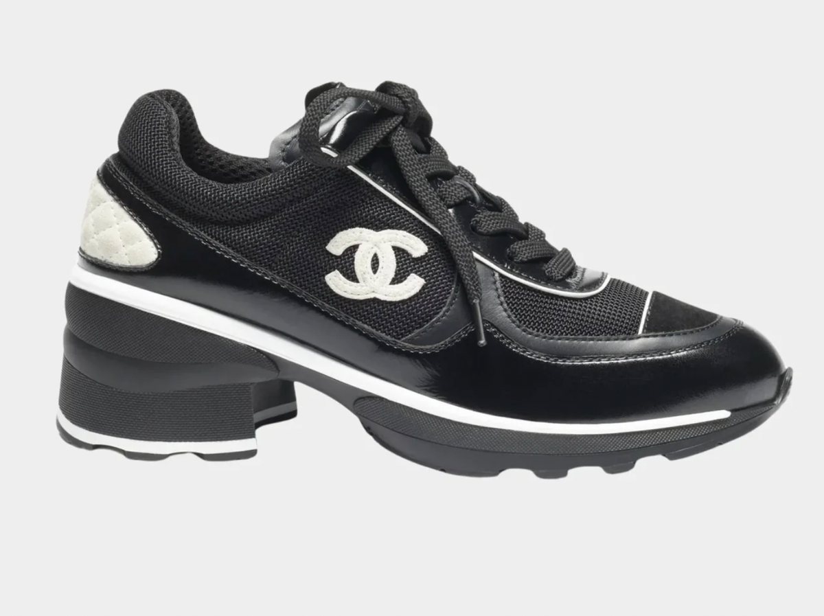 Chanel CC High-Top Trainer / Heel Sneaker